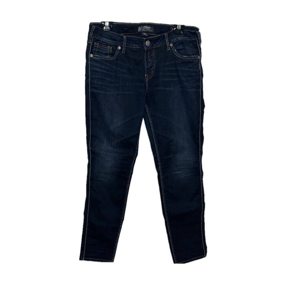 Women's Silver Jeans Co. Jeans, Aiko High Skinny, Fluid Denim, W31/L29, Blue